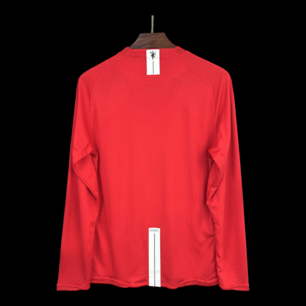 Manchester United Maillot Domicile UCL Rétro Manches Longues 2007/08 - Image 2