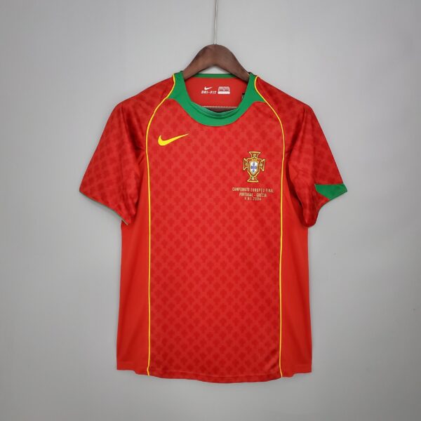 Portugal Maillot Rétro 2004 - Image 1